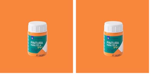 La Pajarita Pintura para Tela Opaque To-05 Naranja 35ML, Pintura de aplicación directa sobre tela (Paquete de 2)