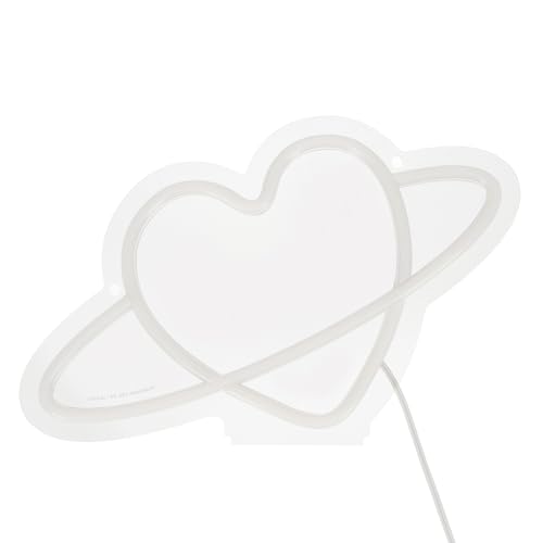 Legami Insegna Luminosa Led a Effetto Neon, Decorazione Casa, Tema Planet Heart, 27 x 17.5 x 8 cm