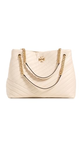 Tory Burch Women's Kira Chevron Tote, New Cream, Off White, One Size
