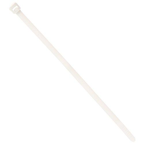Panduit PRT1S-C Pan-Ty Releasable Cable Tie, Nylon 6.6, Standard Cross Section, Plenum-Rated, Curved Tip, 50lbs Min Tensile Strength, 1