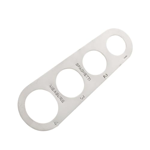 Zerodeko Règle De Mesure De Pâtes En Acier Inoxydable 4 Trous, Outil De Mesure Précis Pour Spaghetti Et Nouilles, Ustensile Portable Cuisine Pour Contrôle De Portions