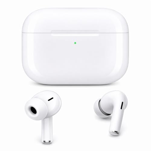 Image of Wireless Earbuds (2nd Gen), Active Noise Cancellation, Bluetooth 5.3, High-Fidelity Sound, IPX7 Waterproof, 40-Hour Playtime, Wireless in-Ear Ear Buds Pro 2 for Apple iPhone /Android, White