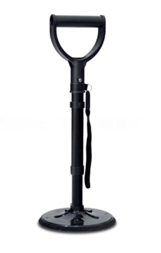 SIzlaho 7段階調節可能、立ち上がり補助、延長バージョン52CM-66CM、介護用アームレスト、高齢者障害者用品、3段階の高さ調整、耐荷重250KG、軽量で持ち運び可能、滑り止めアームレスト、モバイルウォーカー (オールブラック強化版)