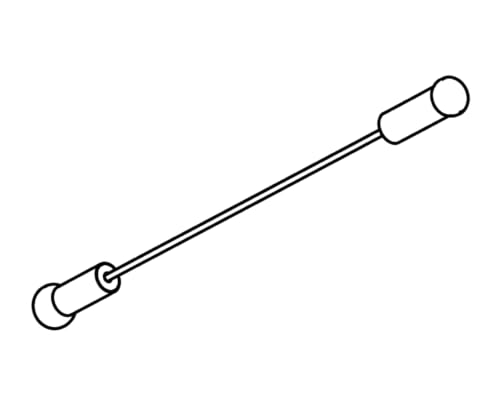 Cable de acero BodySolid de 2880 mm para sistema de fuerza GPM65B, repuesto para equipos de ejercicio, modelo D10GPM, cable duradero de acero para reparación de máquinas de fitness miniatura 1