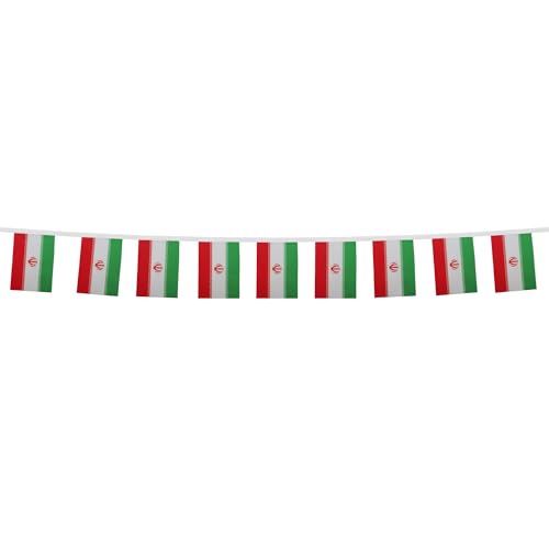 Drapeau Iranien en grand format avec 20 fanions en polyester durable