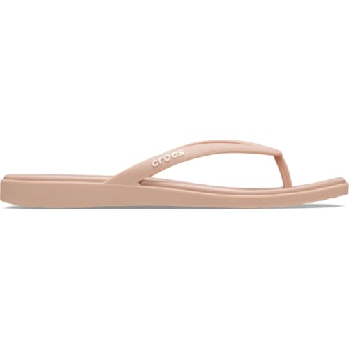 Image of Crocs Women's Miami Flip Flops | Square Toe Flat | 360 Degree Comfort | Croslite Foam Footbed