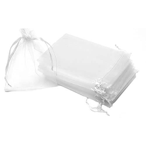 Bolsa de cordón Bolsa de malla blanca bolsas de joyería liviana