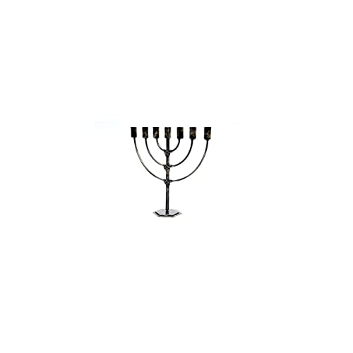Candelabro Castiçal Para 7 Velas Menorá Judaico Israel - Candelabro Tradicional Menorá de 7 Braços,