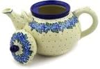 Polmedia Polish Pottery Tea or Coffee Pot - Heaven Sent Pattern Handmade in Boleslawiec Poland by Ceramika Artystyczna + Certificate of Authenticity