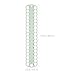 COHEALI 5Pcs Embroidery Floss Organizer Plastic Thread Holder 37 Hole Cross Stitch Board Sewing Accessories for Craft DIY Storage