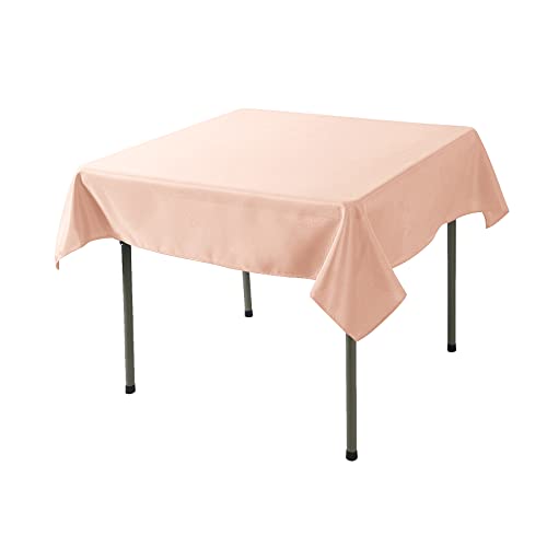 Cupuamon Square Tablecloth 90x90 inch Washable Polyester Fabric Table Cloth for Wedding Party Dining Banquet Decoration（90x90,Dusty Pink） by Cupuamon - Used condition - Image 2