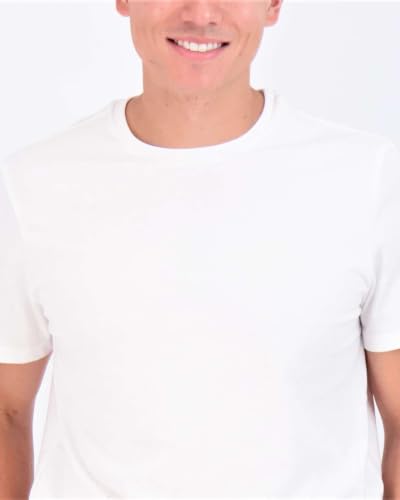 Image of Real Essentials 5 Pack: Men's Mesh Performance Quick Dry Tech Stretch Ultra-Soft Breathable Short Sleeve Crew Active T-Shirt | Available In Big & Tall, Moisture Wicking, Quick Dry, Cooling, Summer, Casual, Basketball, Tennis, Hiking, Yoga, Tops