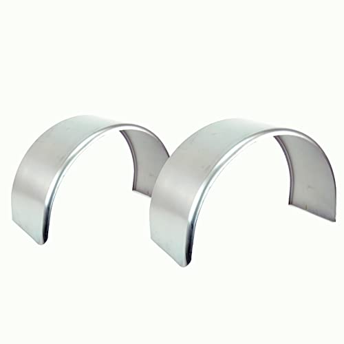(2) Cold Rolled Steel Round Single Axle Trailer Fenders 13