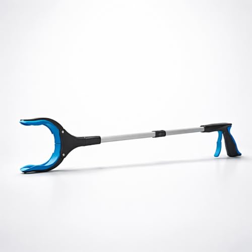 32/81 cm Litter Picker Foldable Magnetic Pick Up Tool Helping Hand Leaf Grabber Garden Stick Rubbish Picking Heavy Duty Long Handle Disabled Mobility Rotating Reaching Aids Assorted Colour (1pc)