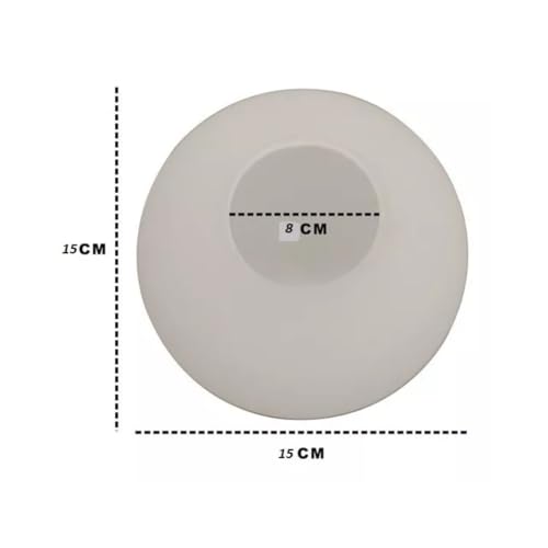 Globo de Vidro Leitoso 8x15 -Peça Fosca para Reposição Melhor iluminação para Sala