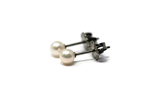 Salish Sea Inspirations Tiny 4-4.5Mm A Grade Cultured Freshwater Pearl Hypoallergenic Titanium Stud Earrings #TOP1