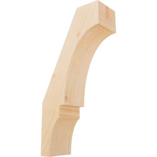 Ekena Millwork BRC04X08X16BOA00SDF 3 1/2"W x 8"D x 16"H Balboa Smooth Knee Brace, Douglas Fir