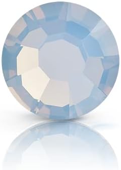 1440 Pieces SS5 Preciosa Maxima Czech Crystal Flat Back 438 11 615, Rhinestones for Crafts, Light Sapphire Opal