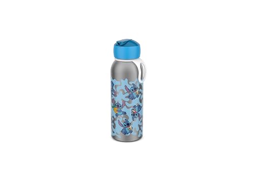 Mepal - Insulated Bottle Flip-up Campus - Insulated Drinking Bottles For Children - Stainless Steel Drinking Bottle - 4 Hours Hot & 12 Hours Cold - BPA-free - 350 ml - Stitch