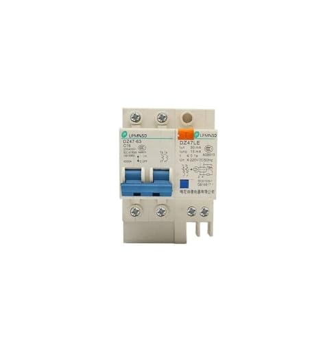 Disjoncteur de protection surcharge triphasé AC400V KLVN DZ47LE-63 RCBO 2P 20A