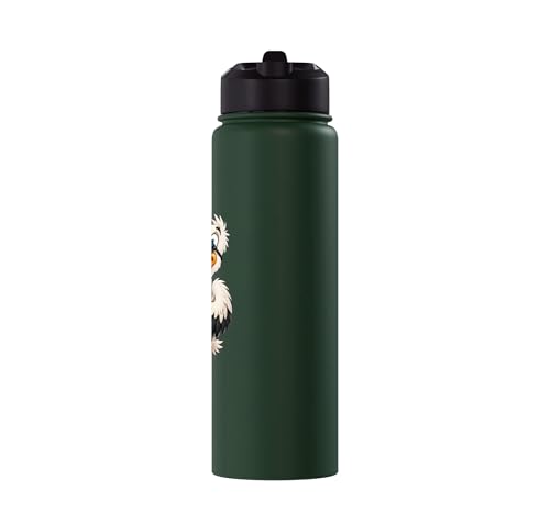 Funny Beach Pelican Ice Cream Cone Stainless Steel Insulated Water Bottle