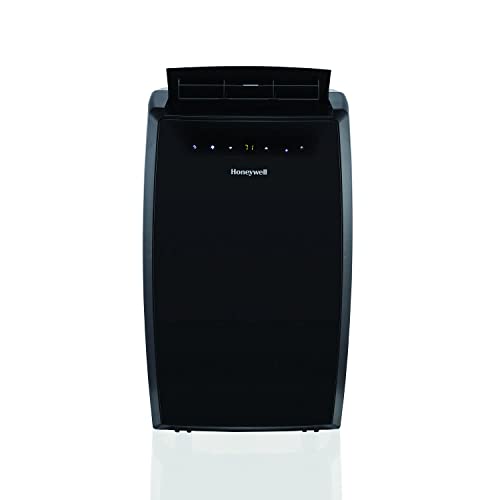 Honeywell Classic Portable Air Conditioner with Dehumidifier & Fan, Cools Rooms Up to 500 Sq. Ft. with Drain Pan & Insulation Tape, MN1CFSBB8 (Black)