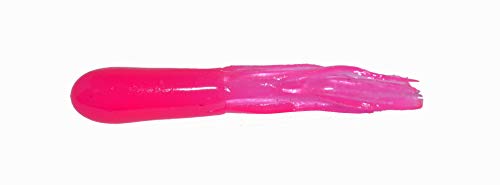 Big Bite Baits 1.5" Crappie Tube/HOT Pink (100 Pack)