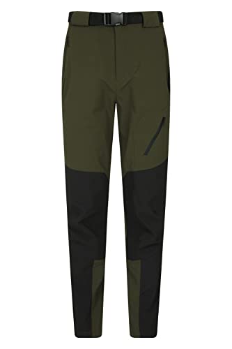 Mountain Warehouse Forest Herren-Trekkinghose - Wanderhose, wasserabweisend, 4-Wege-Stretch, verstärktes Gewebe, LSF 50+ - ideal beim Camping, im Freien Grün 58W Cover