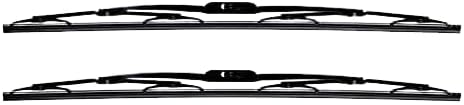 AutoTex - M6Pro Premium+ Automotive Wiper Blades - Universal Replacement Windshield-Wipers - Heavy Duty - All-Weather - 2 Pack (24"/22")