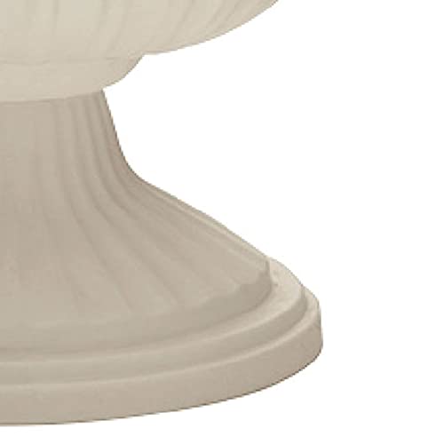 Southern Patio Dynamic Indoor Outdoor 18" Resin Grecian Style Urn Accent Planter Pot, White (2 Pack) #TOP4