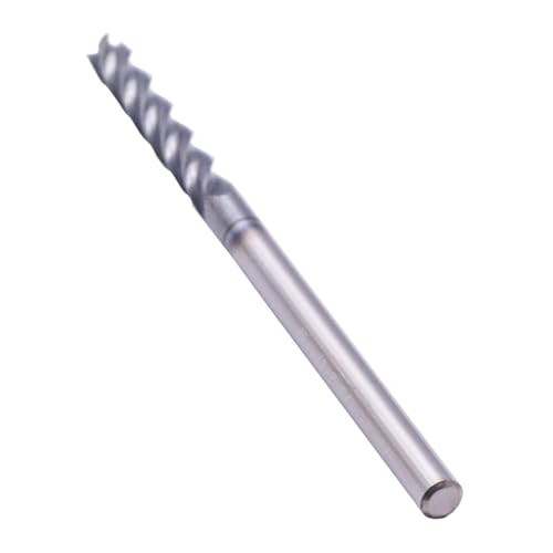Image of 4 Flute Solid Carbide Long Square End Mill(5Pcs 1 /8 inch), AlTiN Coated | 35 Helix, 1 /8 inch Cutting Dia, 1 /8 inch Shank Dia, 3 /4 inch LOC, 2-1 /4 inch OAL For Milling Alloy Steel, Hardened Steel, Iron, Copper
