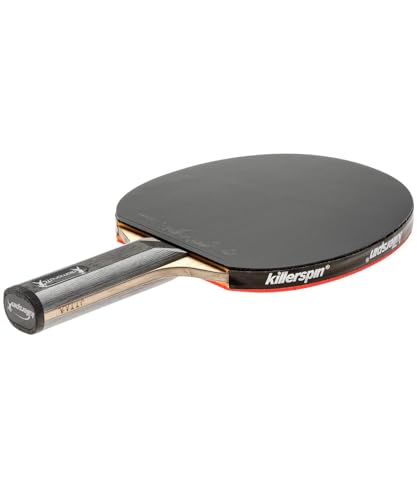 Image of Killerspin Diamond TC Ping Pong Paddle, Advanced Table Tennis Paddle, Memory Book Paddle Case, Red /Black