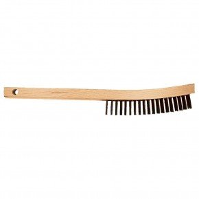 85045 Curved Handle Scratch Brush - Economy 3x19 Rows