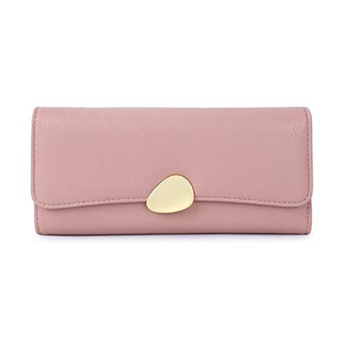 Portefeuille long femme rose grande capacité pour ne plus jamais manquer de place pour vos cartes