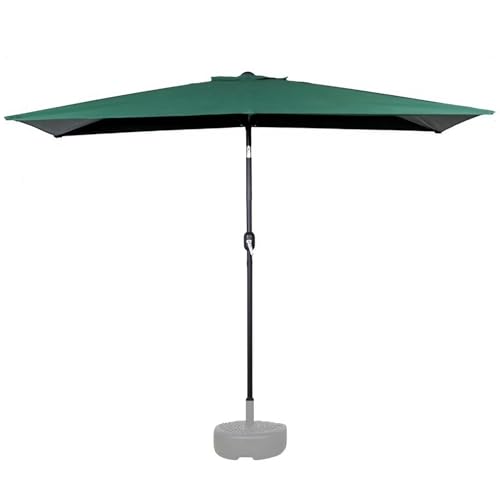 Sombrilla voladiza para balcón con manivela, impermeable, ahorro de espacio, diseño independiente, poste de 38 mm, perfecto para jardín y terraza