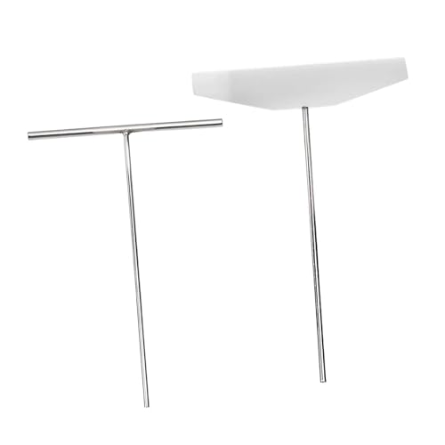 Sharplace Crepe Spreader and Turner Kit Stainless Steel Flipping Kitchen Gadgets Batter Spreader Crepes Maker for Camping Home Stall, 18cm Width Turner