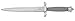 Gil HIbben Silver Shadow Damascus Steel Knife with Sheath