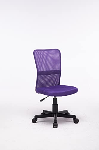 MUEBLIX.COM | Silla de Escritorio Morado Huelva | Sillon de Oficina o Despacho con Respaldo Reclinable con Ruedas | Sillas Escritorio Giratoria Estilo Moderno de Polipropileno | Color Morado