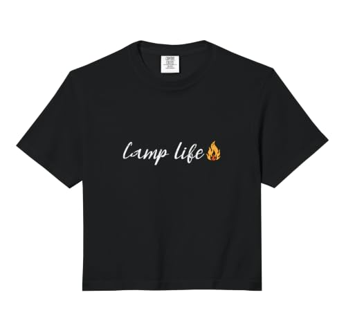 Camp Life Tent Moments to Savour Comfort Colors Crop Top