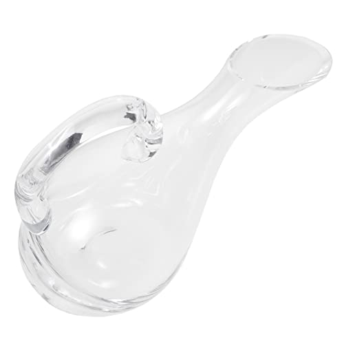 OUNONA Glass Wine Decanter with Smooth Pouring Design Fast Decanter for Home Bar Elegant Brandy Dispenser for and Special Occasions