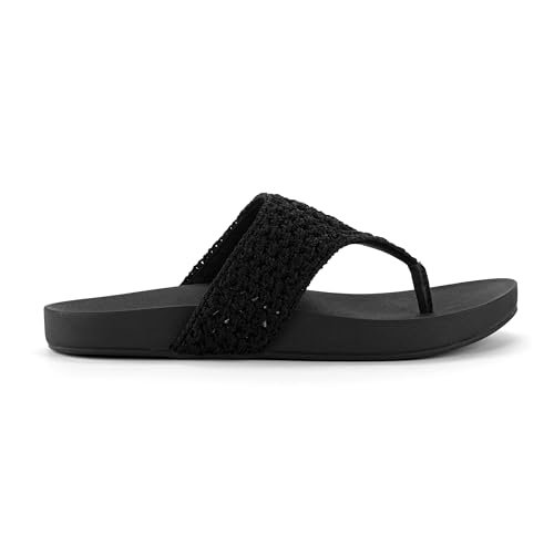 Image of The Sak Everly Slide Sandal - Women's Flat Fashion Slides with Soft Cushion Sole - Beach Slip On Sandals For Everyday