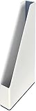 Leitz Stehsammler A4, Zweifarbiges Design, Weiß/Grau, Duo Colour, WOW, 53621001