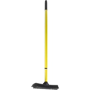   FURemover-Original-Indoor-Pet-Hair-Rubber-Broom-with-Carpet-Rake-and-Squeegee-Black-and-Yellow