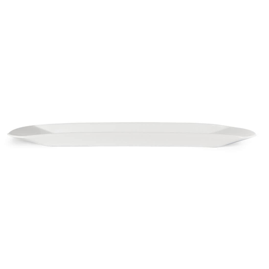 Olympia Gondola talerz 650 x 190 mm porcelanowa biała taca do serwowania bezpieczna w zamrażarce