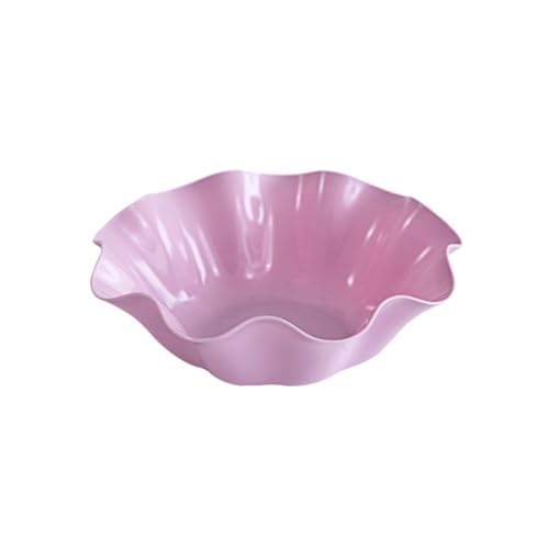 GLigeT Cesta de Frutas Plato de Fruta, Plato Decorativo for lavavajillas doméstico, Plato de Aperitivos, Plato de Caramelo, Plato de Fruta, Rosa/Azul/púrpura/Verde Tazón de Frutas(Purple)