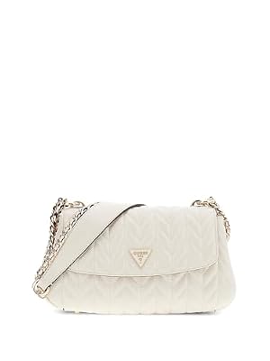 GUESS borsa a tracolla Cheryl Convertible Xbody Flap Stone avorio