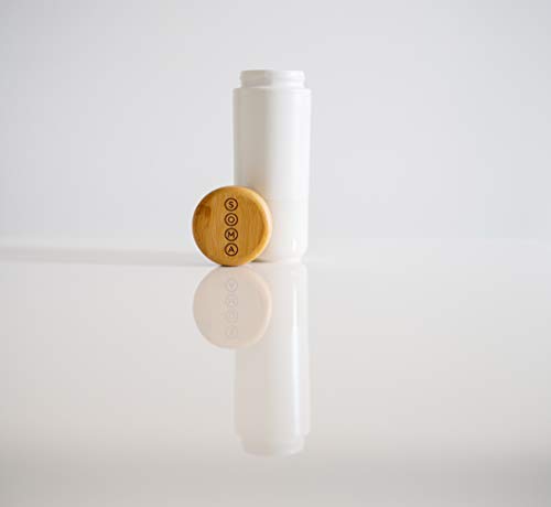 Soma Insulated Ceramic Mug With Bamboo Lid, Pearl, 12Oz #TOP1
