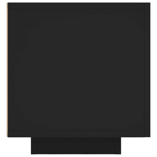 vidaXL Mueble para TV con Luces LED Soporte Mobiliario Armario Aparador Estante Salón Sala de Estar Dormitorio Decoración Negro 160x35x40 cm - imagen 9