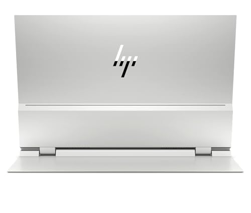 Image of HP EliteDisplay E14 G4 FHD (1920 x 1080) Portable Monitor Travel Variation with 2 USB Type-C, Keys to Go Keyboard, Pebble Bluetooth Mouse Compatible with iPhone, iPad & MacBook