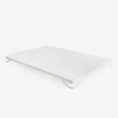 Pikolin Home - Topper viscoelástico de bambú 4 cm | 135x190 | Superabsorbente y Fresco | Sobrecolchón | Chiba